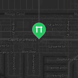Map showing where Bodyweight gym - Cape Coral - Calisthenics workout is