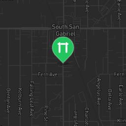 Map showing where Outdoor Fitness Rosemead Park is