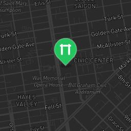 Map showing where Sculpture Cage De Young Museum is