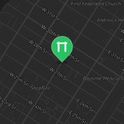 Map showing where Currie Woods Mercer Park Bars is