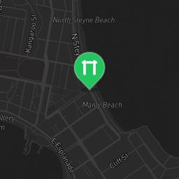 Map showing where Calisthenics Park Manly Lagoon is