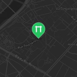 Map showing where Angers Roseraie Street workout is