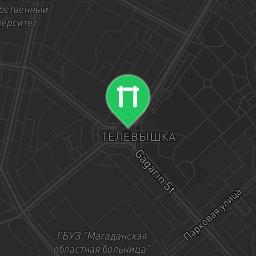 Map showing where Magadan - Street Workout Park is