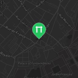 Map showing where Outdoor Gym Fontainebleau rue de la Faisanderie is
