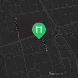 Map showing where Outdoor Gym Pessano con Bornago is
