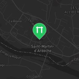 Map showing where Public gym park - Saint-Martin-d'Ardèche - Calisthenics workout is