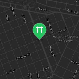 Map showing where Outdoor workout - Merlo - Calisthenics workout is