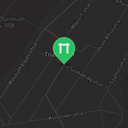 Map showing where Calisthenics Gym Tiszasziget is