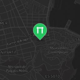 Map showing where Outdoor Gym Carrer del Pare Ibiza is