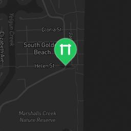Map showing where Kenguru Bars South Golden Beach is