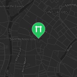Map showing where Kompan street workout Ghent is
