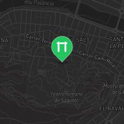 Map showing where Puerto de Sagunto - Calisthenics Park - Toxic Workout is