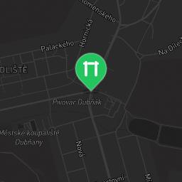 Map showing where Dubňany - Street Workout Park - Workout Club is
