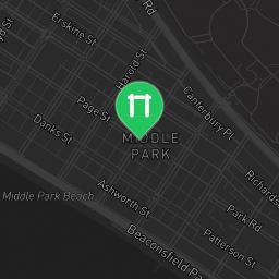 Map showing where Middle Park - Outdoor Fitness Exercise Stations - Beaconsfield Parade is