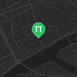 Map showing where Calisthenics Spot Chalon-sur-Saône is