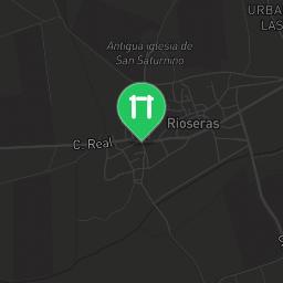 Map showing where Outdoor gym - Valle de las Navas - Calisthenics workout is