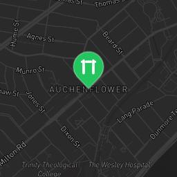Map showing where Brisbane (Auchenflower) - Outdoor Gym - Moorlands Park is