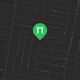 Map showing where Mona Park, Auburn is