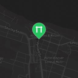Map showing where Byron Bay - Fitness Trail - Marine Parade Cape Byron is