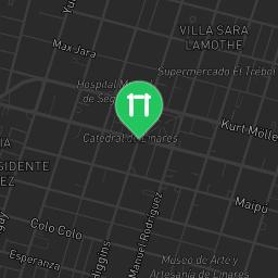 Map showing where Parque Calistenia Alameda is