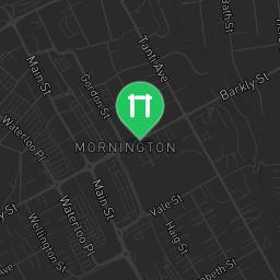 Map showing where Outdoor Gym Narambi Reserve, Mornington is