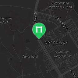 Map showing where Tuggeranong - Calisthenics Equipment - Lake Tuggeranong is