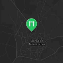 Map showing where Outdoor gym - Zarza de Montánchez - Calisthenics workout is