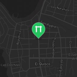 Map showing where Barras Av. Espana Exercise Equipment El Quisco is