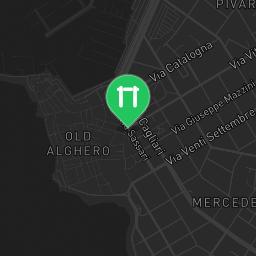 Map showing where Outdoor Gym Alghero is