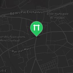 Map showing where Outdoor workout - Saint-Sébastien-sur-Loire - Calisthenics workout is