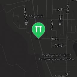 Map showing where Bodyweight workout - Castlegar - Calisthenics workout is