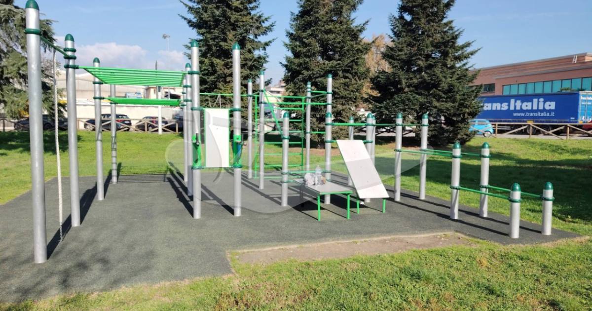 Sbarre per Trazioni, anelli, spalliera, barre per dip — outdoor calisthenics spot in Milan
