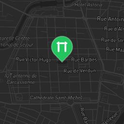 Map showing where Carcasonne street workout is