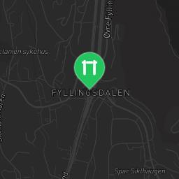 Map showing where Bodyweight Training Fyllingsdalen is