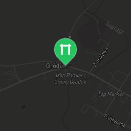 Map showing where Outdoor workout - Gródek - Calisthenics workout is