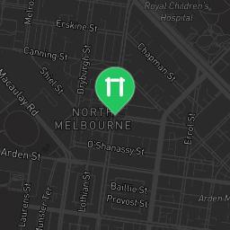 Map showing where Melbourne - Calisthenics Park - Princess Park is