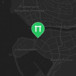 Map showing where Strömstad - Outdoor Exercise Gym - Fredrikshaldsvägen is