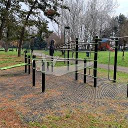 Map showing where Parco Antonio Gramsci Outdoor gym is
