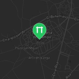 Map showing where Outdoor Fitness Santa María del Campo is