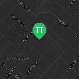 Map showing where Yeysk - Street Workout Park - Улица Сергея Романа is