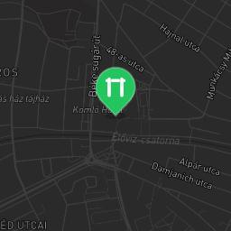 Map showing where Public gym park - Gyula - Calisthenics workout is