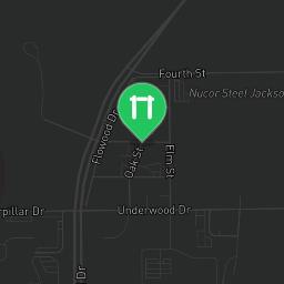 Map showing where Public gym park - Flowood - Calisthenics workout is
