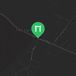 Map showing where Treeby - Outdoor Exercise Park - Amethyst St is