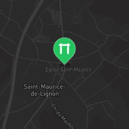 Map showing where Bodyweight fitness - Saint-Maurice-de-Lignon - Calisthenics workout is