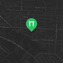 Map showing where Belgrade - Calisthenics Park - Ada Huja is
