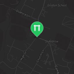 Map showing where Outdoor Gym Cambridge is