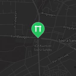 Map showing where Outdoor fitness - Södra Sandby - Calisthenics workout is