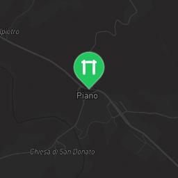 Map showing where Castel del Piano - Outdoor Pull Up Bars is