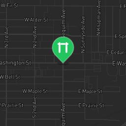 Map showing where Sequim - Outdoor Exercise Gym - Alder St is
