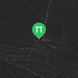 Map showing where Outdoor fitness - Cardeñajimeno - Calisthenics workout is